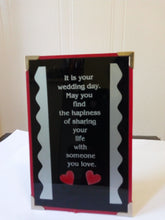Load image into Gallery viewer, Christian Glass Message Plaque - It is your wedding day...