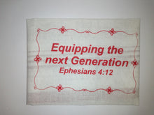 Load image into Gallery viewer, Handkerchief - &quot;Equipping the Next Generation. Ephesians 4:12.&quot;