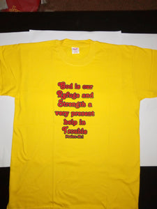 Short Sleeve T-Shirt - "God is our Refuge and Strength, a very present help in Trouble. Psa 46:1."