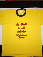 Load image into Gallery viewer, Short Sleeve T-Shirt - &quot;It Shall be Well with the Righteous. Isaiah 3:10.&quot;