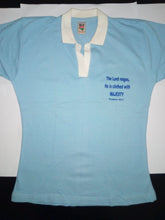 Load image into Gallery viewer, Short Sleeve Polo T-Shirt - &quot;The LORD reigns, He is clothed with MAJESTY. Psalms 93:1&quot;