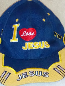 Cap inscribed with "I Love you JESUS."