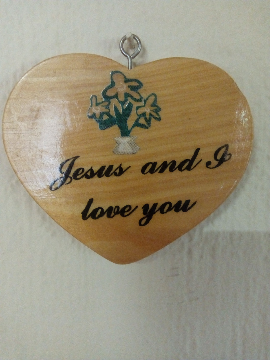 Wooden love/heart wall plaques - 