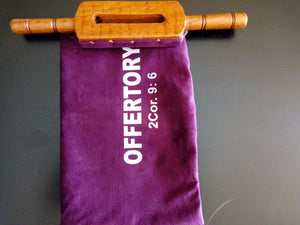 Offering Church Bag - "Offertory 2 Cor.9:6-9"